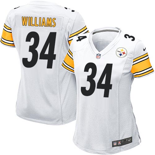 Women's Game DeAngelo Williams Nike Jersey White Road - #34 NFL Pittsburgh Steelers